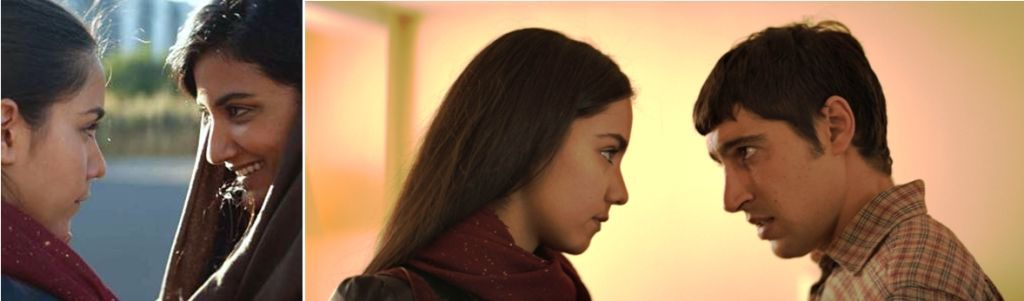 Links: Zahira's zus Hina, zelf uitgehuwelijkt, komt uit Barcelona overgevlogen om Zahira te bewerken. Is Hina niet prachtig terechtgekomen? Rechts: Zahira en haar broer Amir overleggen over de gerezen problemen Links: Zahira's zus Hina, zelf uitgehuwelijkt, komt uit Barcelona overgevlogen om Zahira te bewerken het gearrangeerde huwelijk te aanvaarden. Is Hina niet prachtig terechtgekomen? Rechts: Zahira en haar broer Amir overleggen over de gerezen problemen