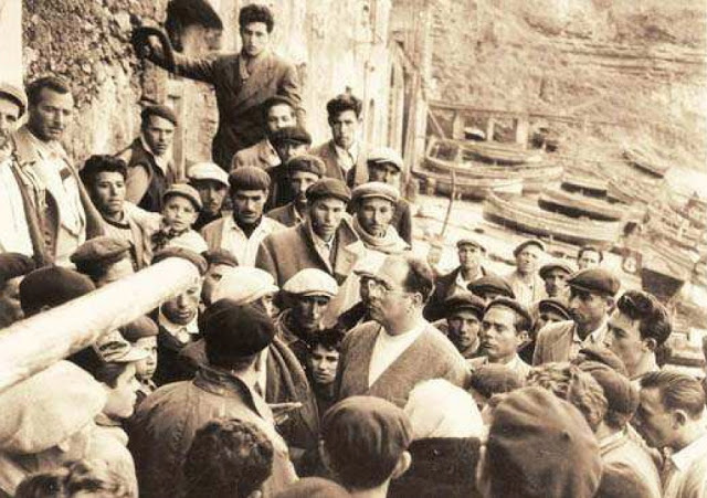 Danilo Dolci in 1952 op Sicilië